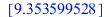 [9.353599528]; 